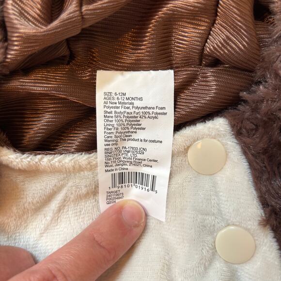 Hyde and Eek Boutique NWT Infant Monkey Halloween Costume Size 6-12 Months - Picture 5 of 9